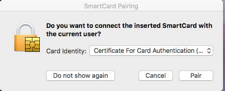 macos high sierra smart card login|Use a smart card with Mac .